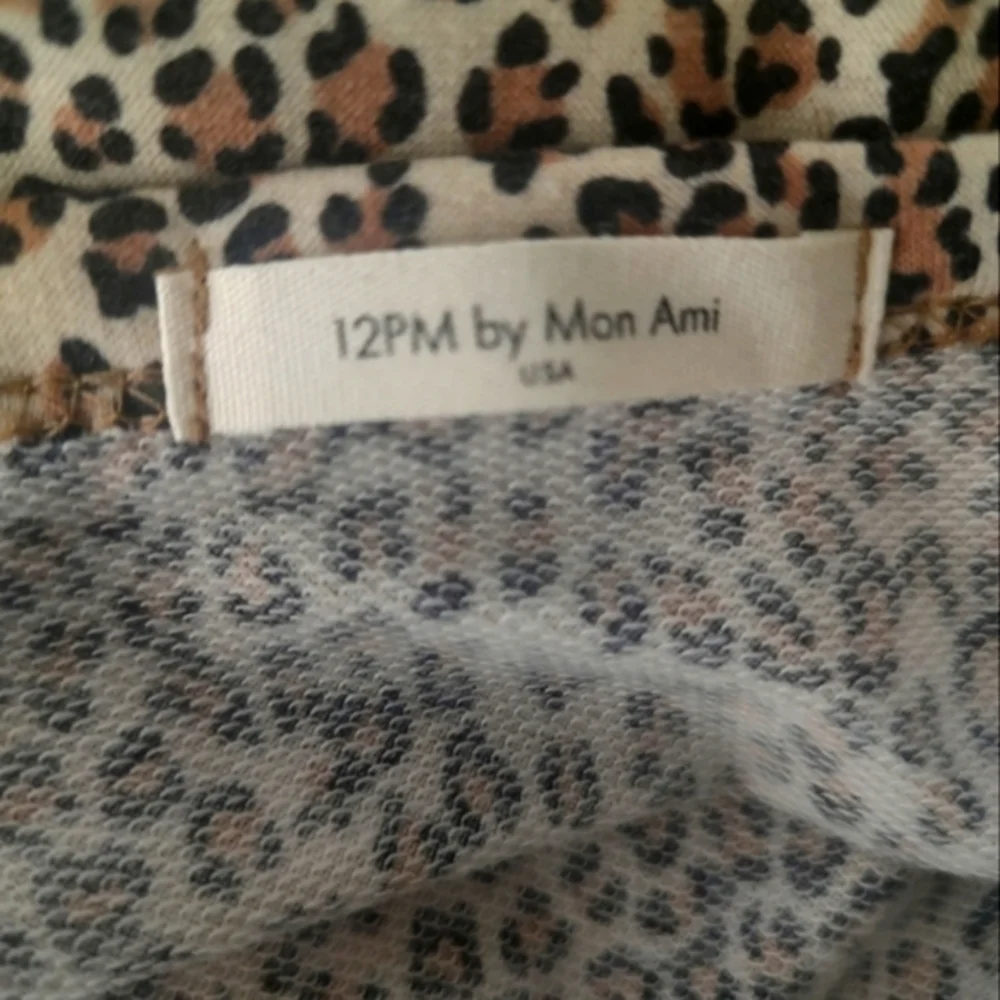 12 PM by Mon Ami, Short Sleeve Top, Animal Print - Picture 4 of 5